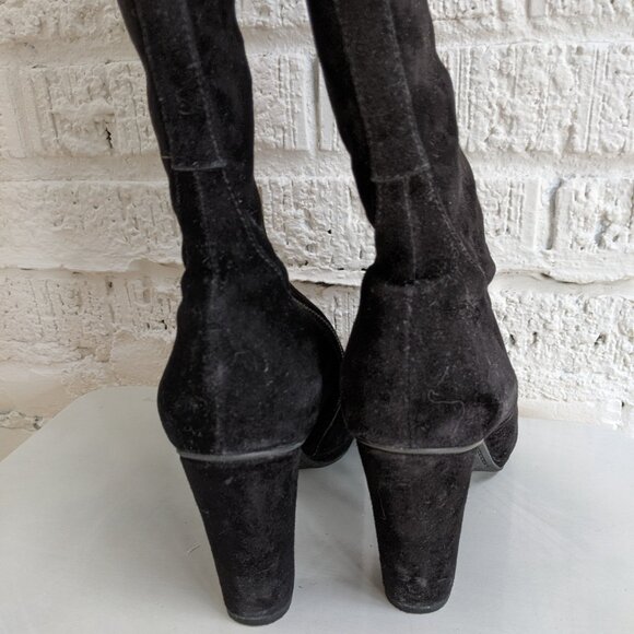 GEOX SUEDE HEELED BOOTS - Picture 2 of 9